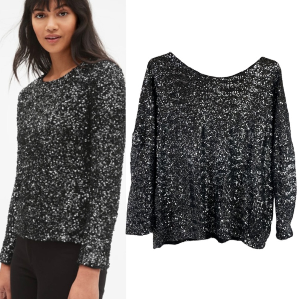 ZARA sequin special edition blouse women Size Medium